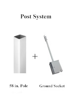 5ft Post + Ground Socket