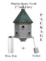 Martin House Verdigris 2 inch Entry Package 5ft Post 