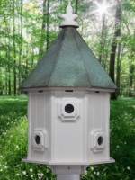 (3.5 x 3.5 Mount) XL Bird House Verdigris (smh2v2) 1 1/2 inch Entry