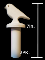 Two-story Bird House - (Bird) Finial (2Pack)